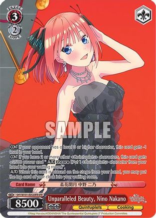 Image of Unparalleled Beauty, Nino Nakano (OFR) (5HY/W101-E052OFR OFR) - The Quintessential Quintuplets Movie