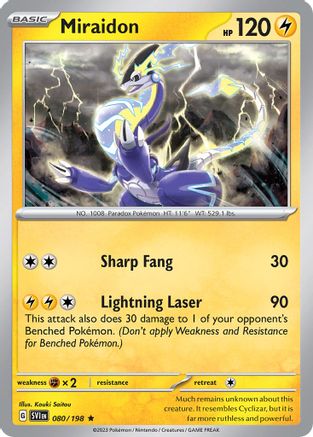Image of Miraidon 080/198  Deck Exclusives - Rare