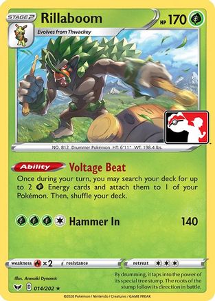 Image of Rillaboom 013  Prize Pack Series Cards - Rare