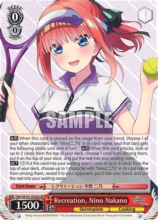 Image of Recreation, Nino Nakano (SR) (5HY/W101-E056S SR) - The Quintessential Quintuplets Movie