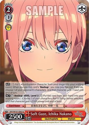Image of Soft Gaze, Ichika Nakano (5HY/W101-E063 U) - The Quintessential Quintuplets Movie