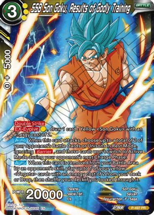 Image of SSB Son Goku, Results of Godly Training (P-497) - Promotion Cards Foil
