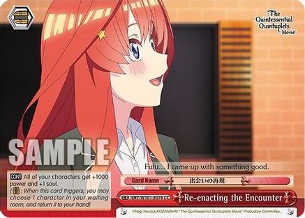 Image of Re-enacting the Encounter (5HY/W101-E076 CC) - The Quintessential Quintuplets Movie