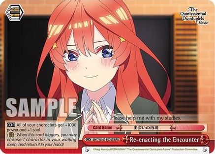 Image of Re-enacting the Encounter (RRR) (5HY/W101-E076R RRR) - The Quintessential Quintuplets Movie