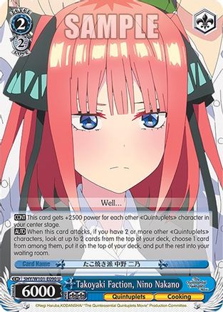 Image of Takoyaki Faction, Nino Nakano (5HY/W101-E090 U) - The Quintessential Quintuplets Movie