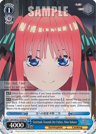 Image of Gratitude Towards Her Father, Nino Nakano (5HY/W101-E093 C) - The Quintessential Quintuplets Movie