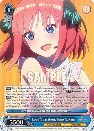 Image of Love Vacation, Nino Nakano (SR) (5HY/W101-E095S SR) - The Quintessential Quintuplets Movie