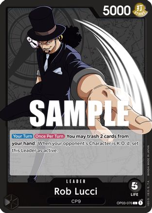 Image of Rob Lucci (076) (OP03-076) - Pillars of Strength