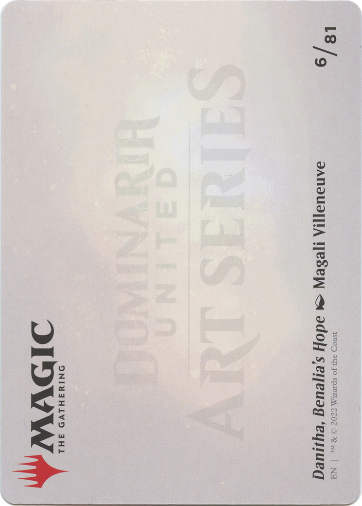 Image of Danitha, Benalia's Hope // Danitha, Benalia's Hope (ADMU-006) - Dominaria United Art Series (Borderless) Foil