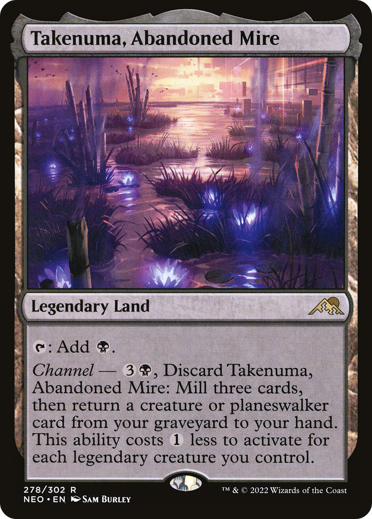 Image of Takenuma, Abandoned Mire (NEO-278) - Kamigawa: Neon Dynasty Foil