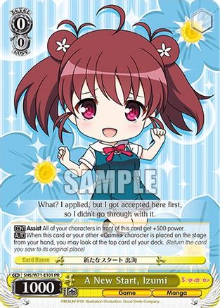 Image of A New Start, Izumi (SHS/W71-E101 PR) - Saekano How to Raise a Boring Girlfriend. flat