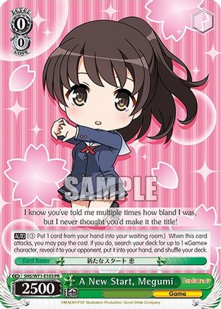 Image of A New Start, Megumi (SHS/W71-E103 PR) - Saekano How to Raise a Boring Girlfriend. flat