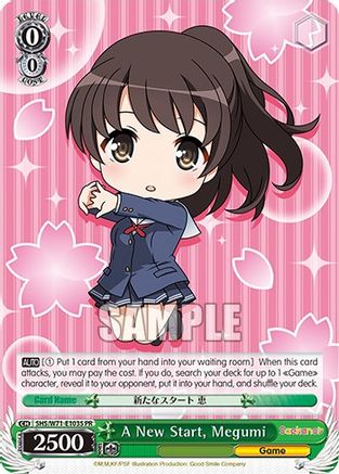 Image of A New Start, Megumi (Foil) (SHS/W71-E103S PR) - Saekano How to Raise a Boring Girlfriend. flat