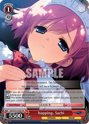 Image of Napping, Sachi (Foil) (GRI/S72-E104S PR) - The Fruit of Grisaia
