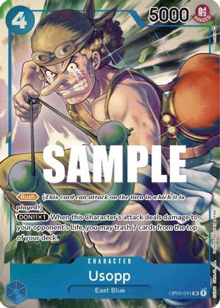 Image of Usopp (Alternate Art) (OP03-041) - Pillars of Strength Foil