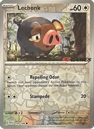Image of Lechonk 154/198  - Reverse Holofoil Miscellaneous Cards & Products - Promo