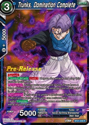 Image of Trunks, Domination Complete (BT21-048) - Wild Resurgence PreRelease Cards