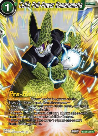 Image of Cell's Full-Power Kamehameha (BT21-098) - Wild Resurgence PreRelease Cards