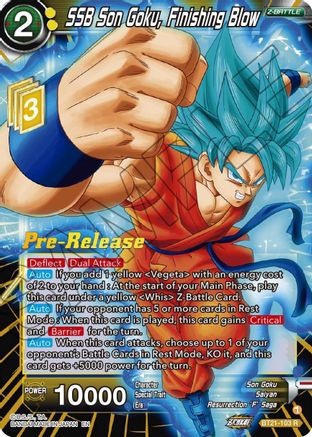 Image of SSB Son Goku, Finishing Blow (BT21-103) - Wild Resurgence PreRelease Cards