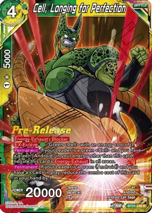 Image of Cell, Longing for Perfection (BT21-146) - Wild Resurgence PreRelease Cards