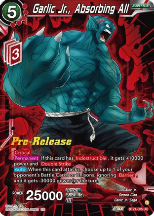 Image of Garlic Jr., Absorbing All (BT21-005) - Wild Resurgence PreRelease Cards