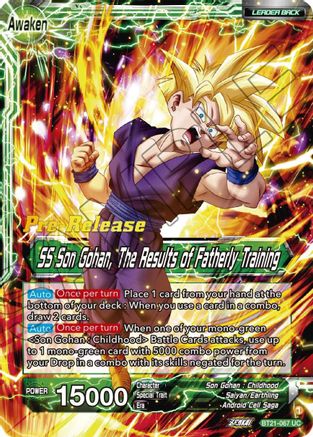 Image of Son Gohan // SS Son Gohan, The Results of Fatherly Training (BT21-067) - Wild Resurgence PreRelease Cards