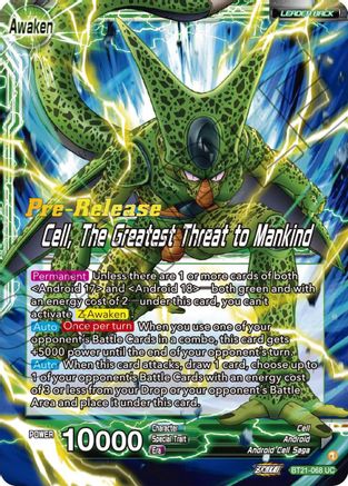Image of Cell // Cell, The Greatest Threat to Mankind (BT21-068) - Wild Resurgence PreRelease Cards