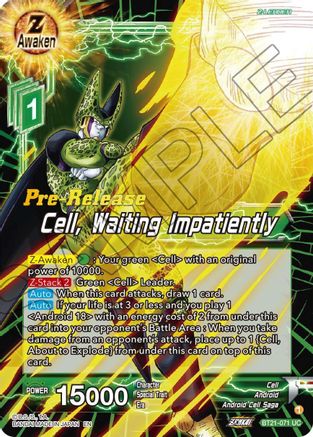 Image of Cell, Waiting Impatiently (BT21-071) - Wild Resurgence PreRelease Cards
