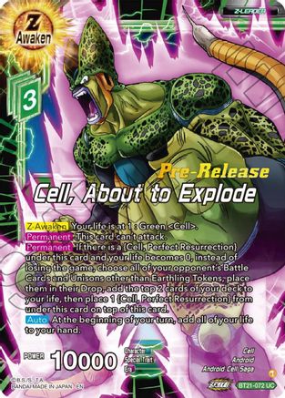 Image of Cell, About to Explode (BT21-072) - Wild Resurgence PreRelease Cards