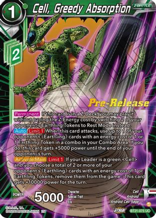 Image of Cell, Greedy Absorption (BT21-075) - Wild Resurgence PreRelease Cards