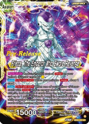 Image of Frieza // Frieza, The Emperor Who Swore Revenge (BT21-101) - Wild Resurgence PreRelease Cards