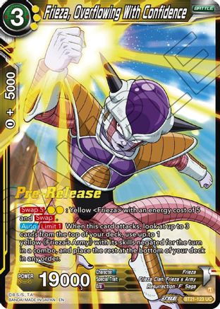 Image of Frieza, Overflowing With Confidence (BT21-123) - Wild Resurgence PreRelease Cards