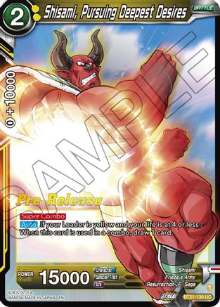 Image of Shisami, Pursuing Deepest Desires (BT21-130) - Wild Resurgence PreRelease Cards