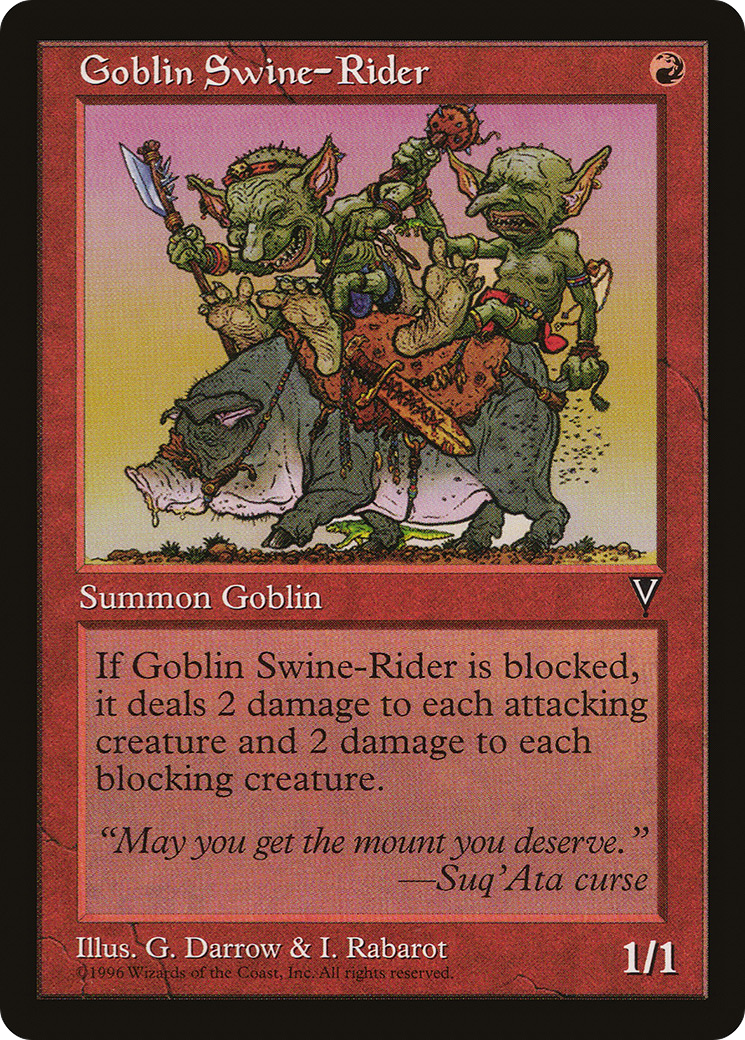 Image of Goblin Swine-Rider (VIS-) - Visions