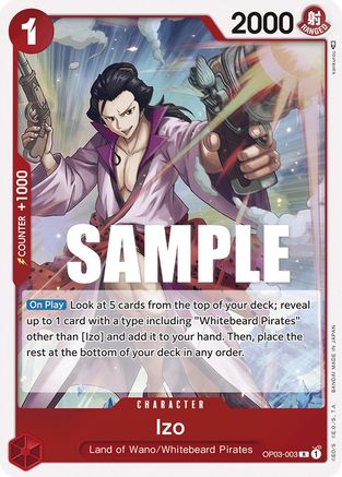 Image of Izo (OP03-003) - Pillars of Strength Foil