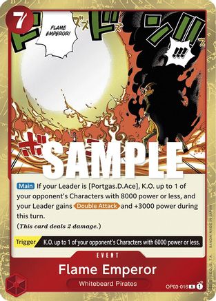 Image of Flame Emperor (OP03-016) - Pillars of Strength Foil