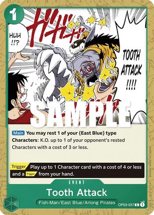 Image of Tooth Attack (OP03-037) - Pillars of Strength