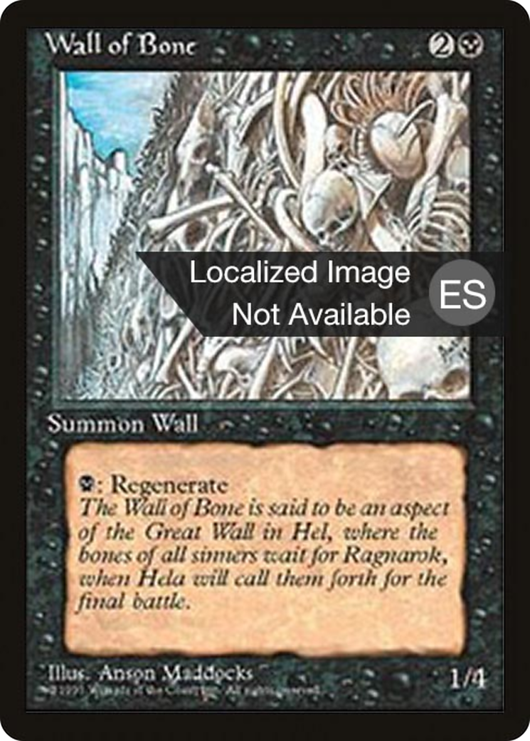 Image of Wall of Bone (4BB-) - Fourth Edition Foreign Black Border