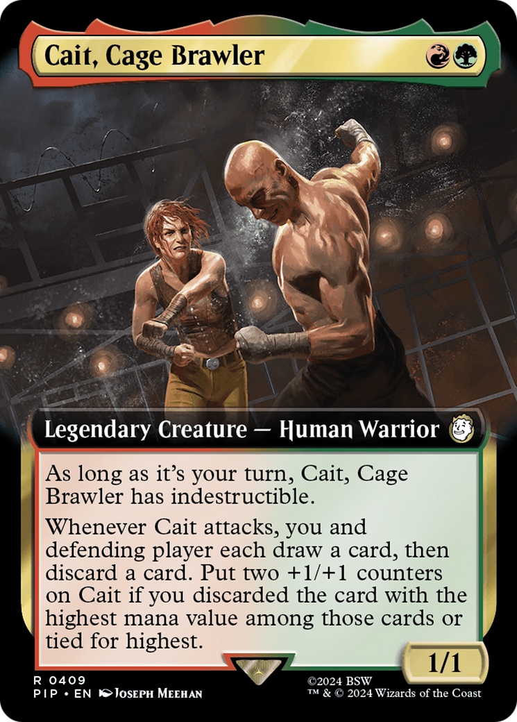 Image of Cait, Cage Brawler (Extended Art) (PIP-409) - Fallout: (Extended Art) Foil