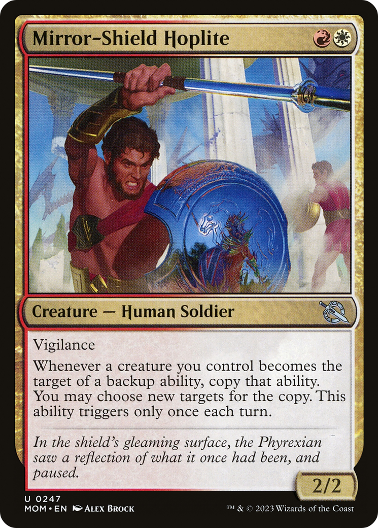 Image of Mirror-Shield Hoplite (MOM-247) - March of the Machine Foil