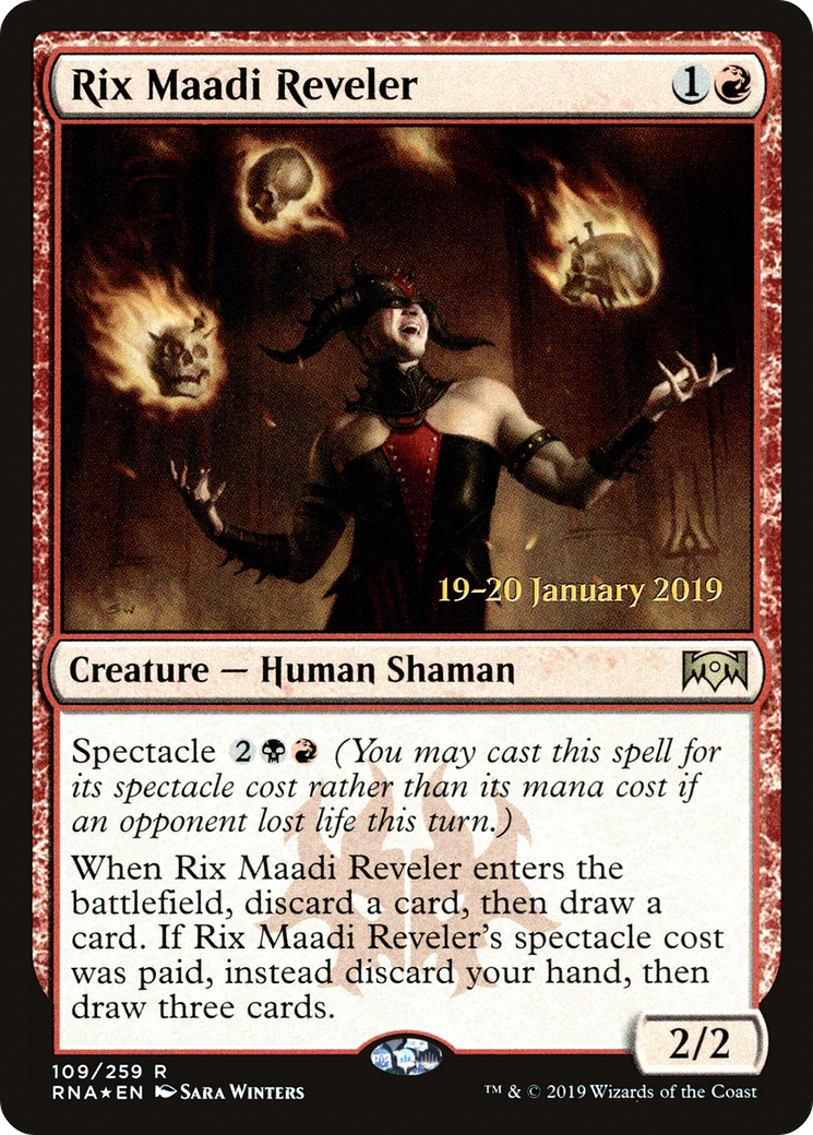 Image of Rix Maadi Reveler (PRE-109) - Ravnica Allegiance Promos Foil