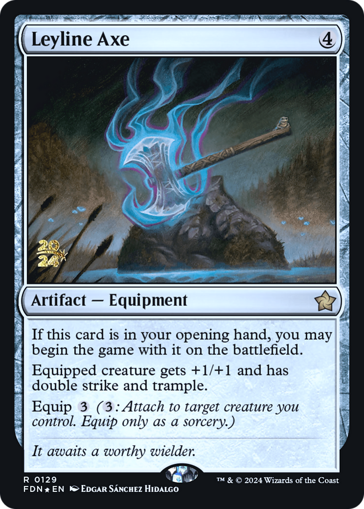 Image of Leyline Axe (PRE-129) - Foundations Promos Foil