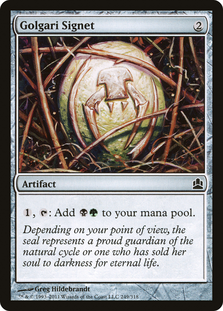 Image of Golgari Signet (CMD-249) - Commander 2011
