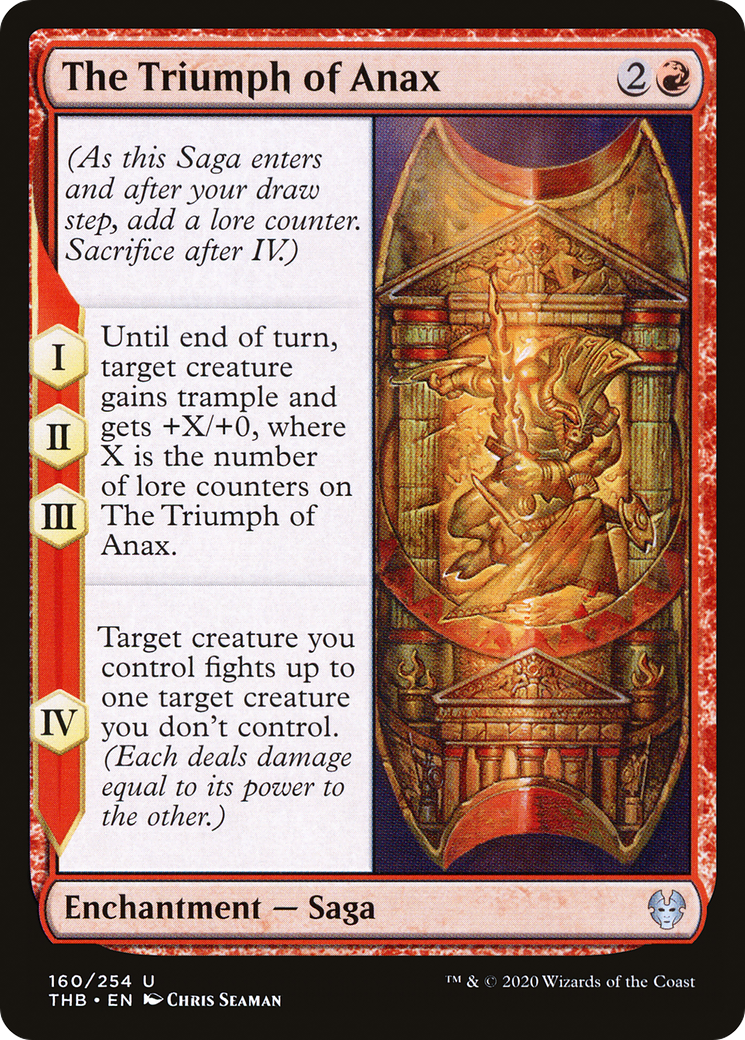 Image of The Triumph of Anax (THB-160) - Theros Beyond Death