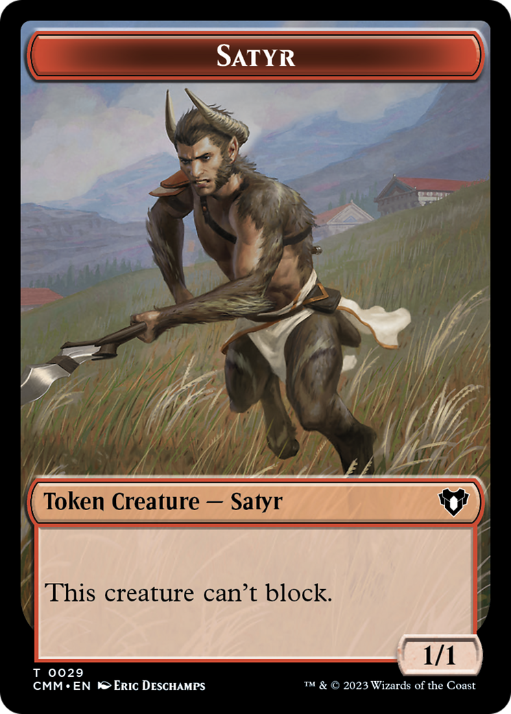 Image of Satyr (TCMM-029) - Commander Masters Tokens Foil
