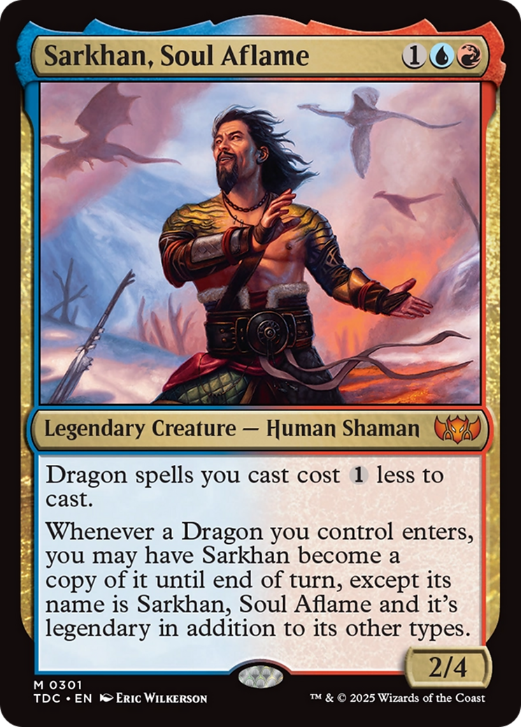 Image of Sarkhan, Soul Aflame (TDC-301) - Commander: Tarkir: Dragonstorm