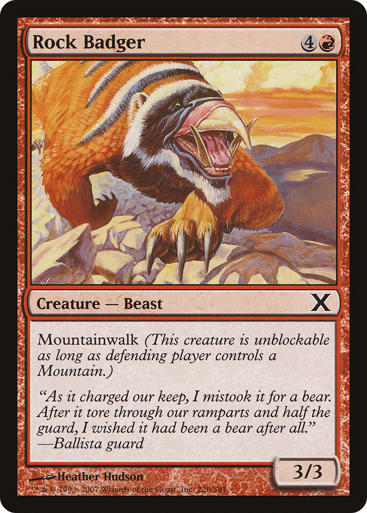 Image of Rock Badger (10E-226) - Tenth Edition