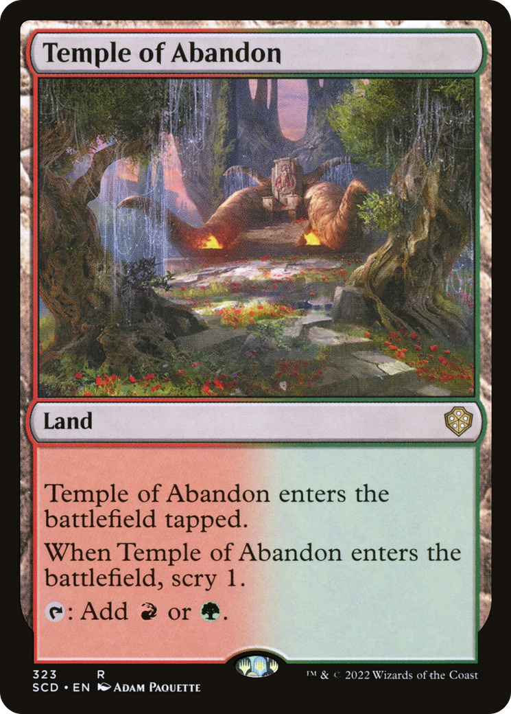 Image of Temple of Abandon (SCD-323) - Starter Commander Decks