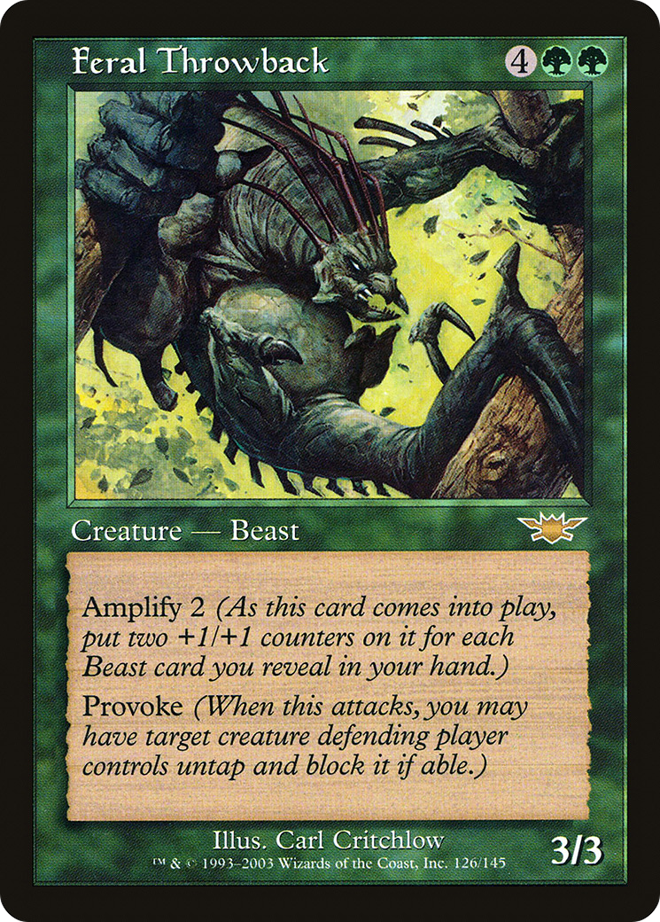 Image of Feral Throwback (LGN-126) - Legions