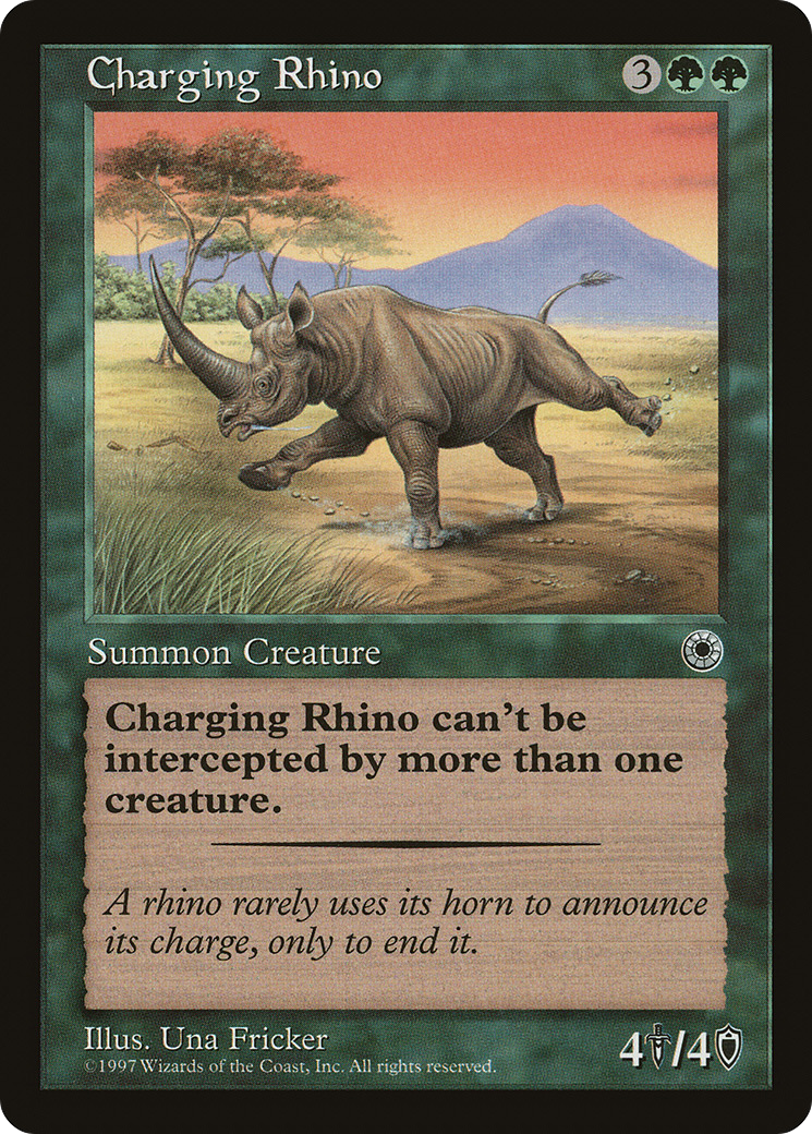 Image of Charging Rhino (POR-) - Portal